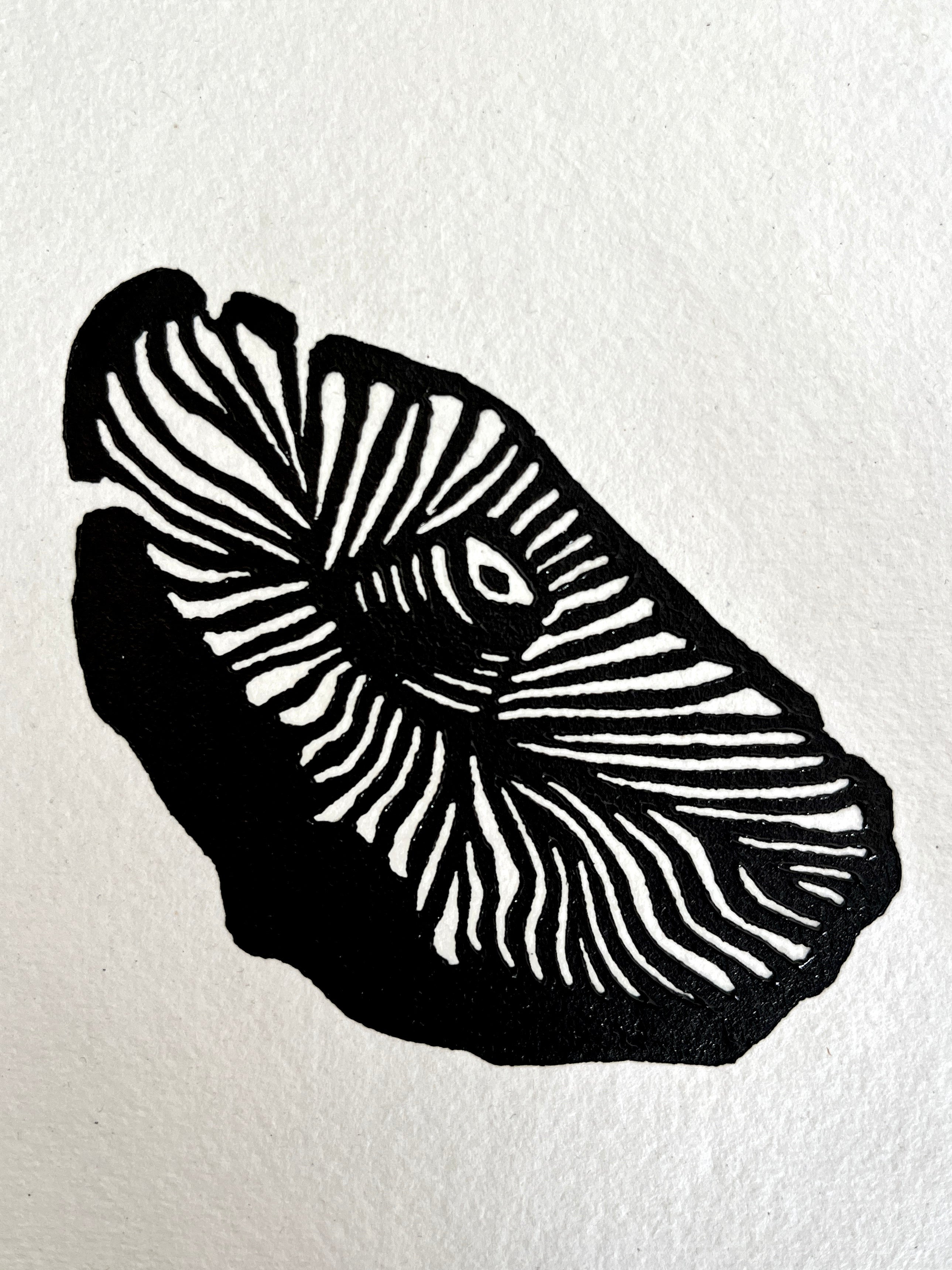 Portobello Mushroom B&W (A5)